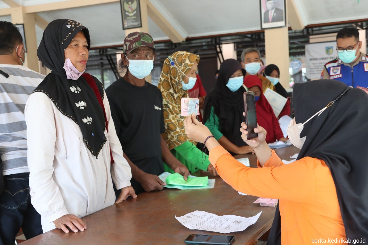 Pencairan Dana BPNT di Wilayah Kabupaten Kediri