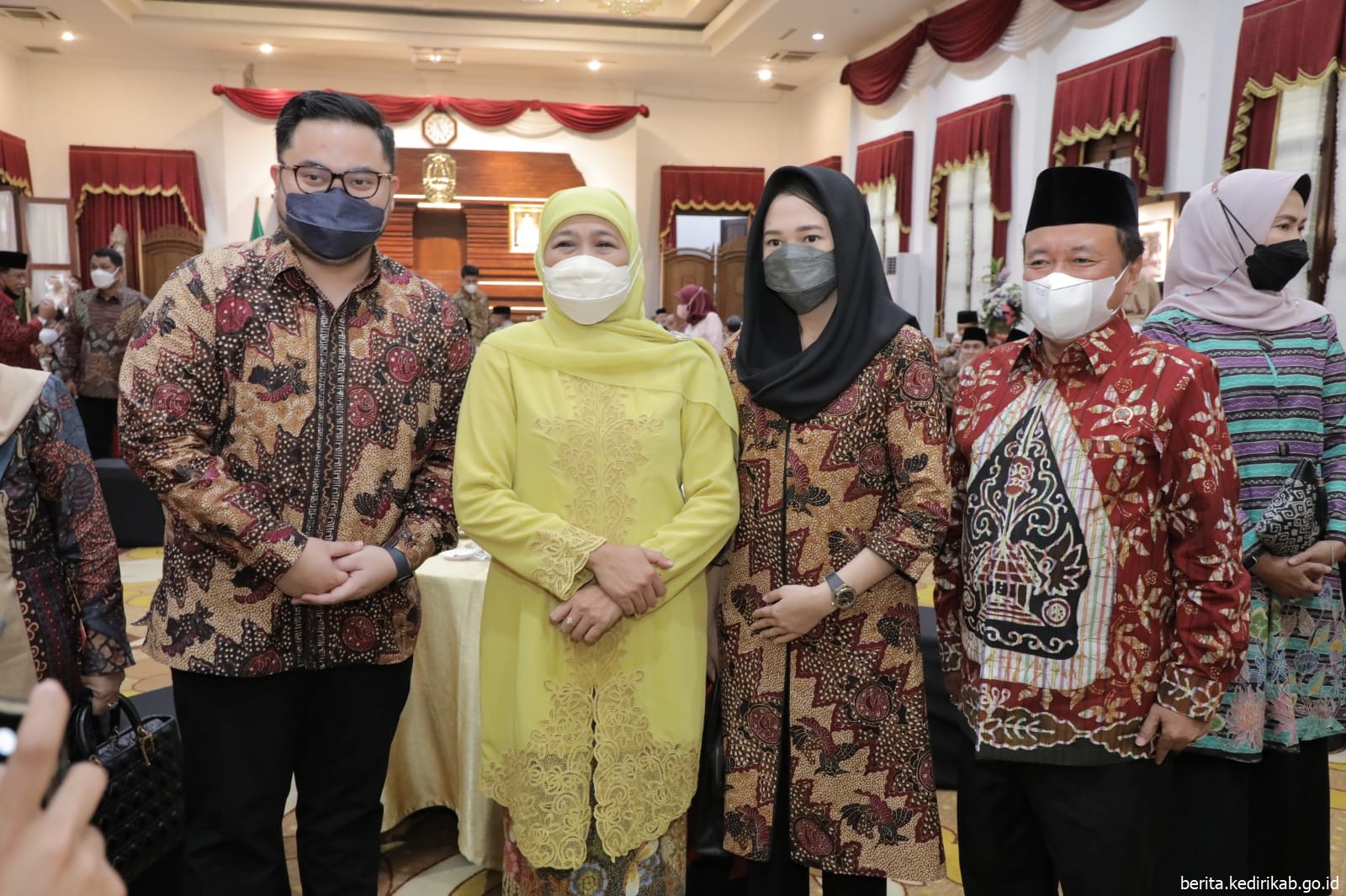 Mas Dhito Bersama Mbak Cicha Halal Bihalal Bareng Khofifah dan Kepala Daerah se-Jawa Timur