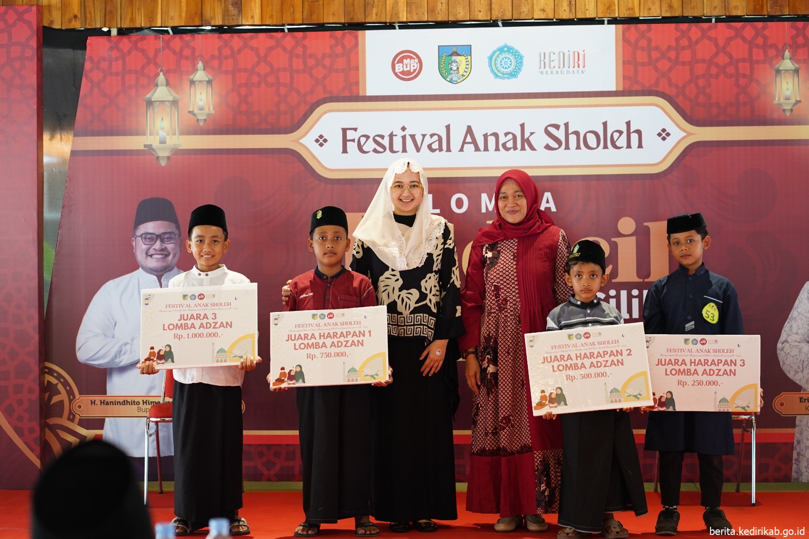 Peserta Festival Anak Sholeh di Kabupaten Kediri Membludak, Wujud Cinta Agama