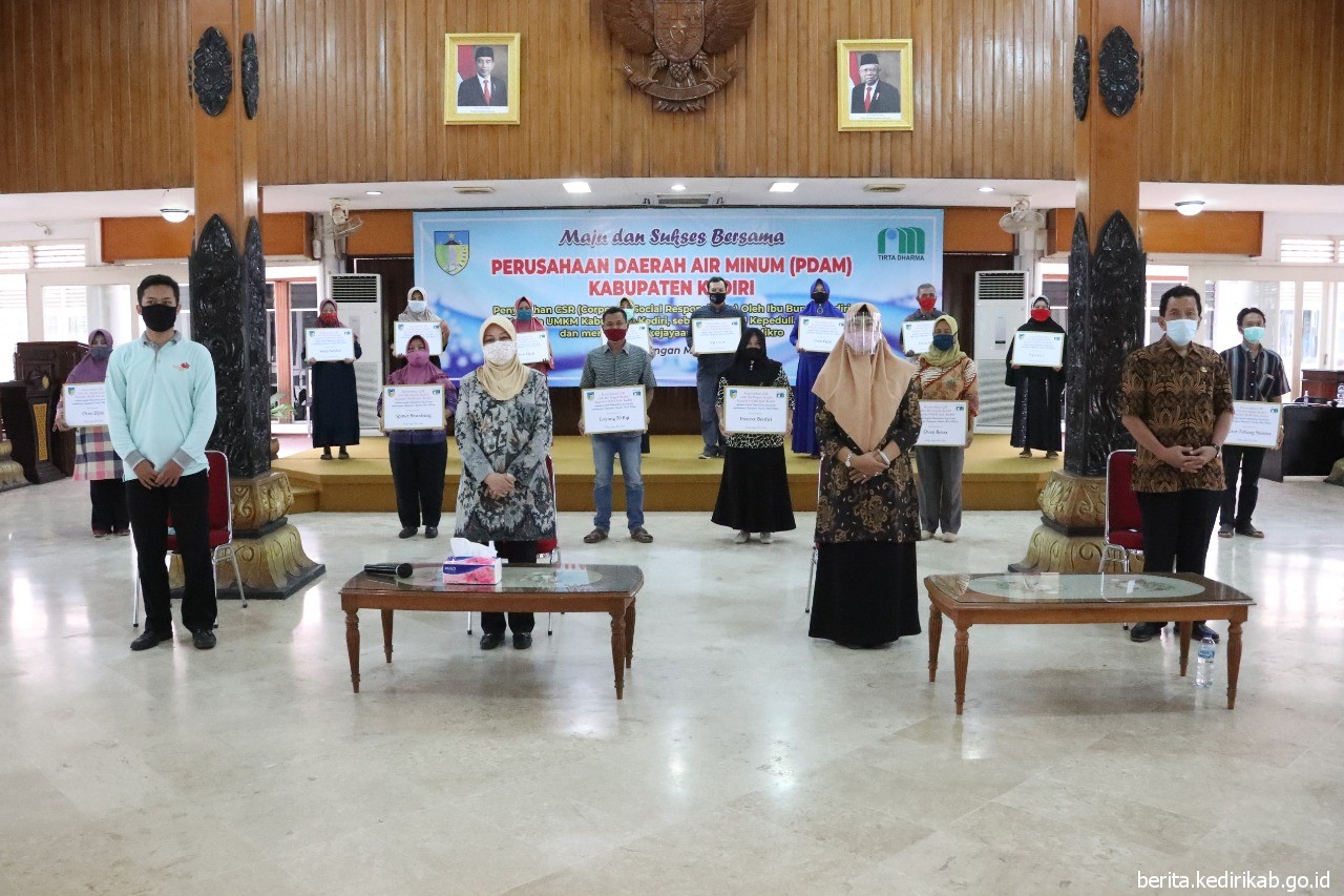 24 UMKM Kabupaten Kediri Terima CSR dari PDAM