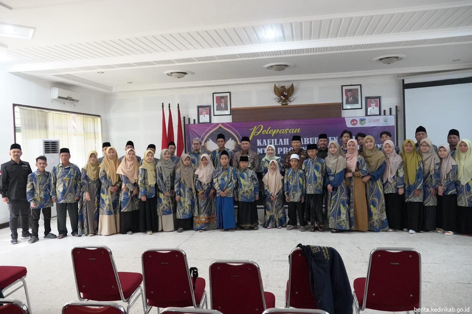 32 Kafilah MTQ Kabupaten Kediri Siap Berjuang MTQ XXX Tingkat Provinsi Jawa Timur (Jatim) di Kota Pasuruan